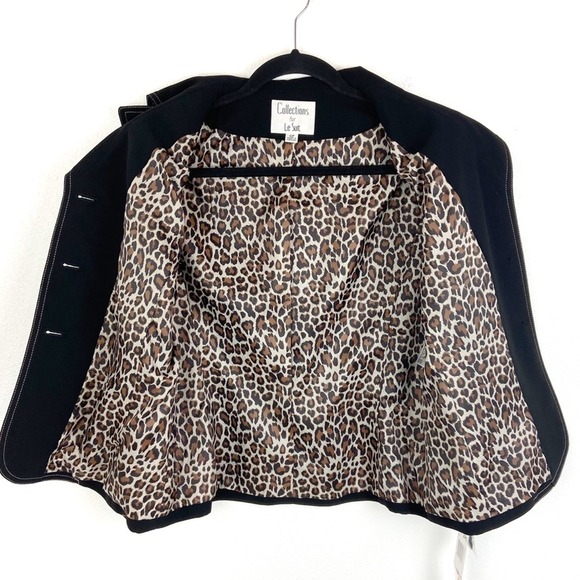 Le Suit Blazer Skirt Suit Set Womens 10P Jacket Skirt Business Office NWT - Picture 6 of 14